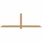 Ekena Millwork Eugene Smooth Timber Gable Bracket, Western Red Cedar, 84"W x 28"H x 1 1/2"D x 3 1/2"F, 8/12 Pitch GBW084X28X0204EUG00SWR - alternate 1